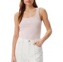 GUESS JEANS TANK TOP SLIM RIB ΤΟΠ ΜΠΛΟΥΖΑ ΓΥΝΑΙΚΕΙΑ ROSE
