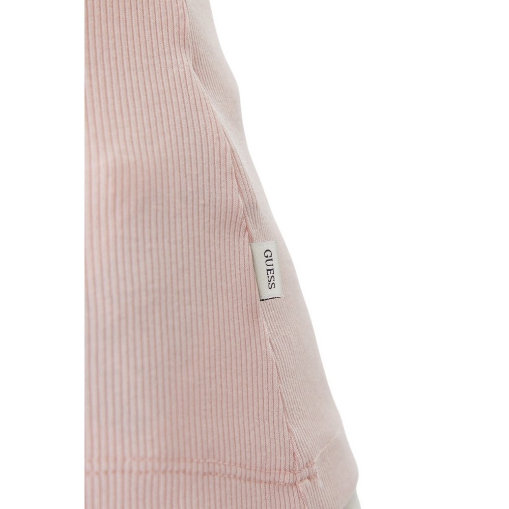 GUESS JEANS TANK TOP SLIM RIB ΤΟΠ ΜΠΛΟΥΖΑ ΓΥΝΑΙΚΕΙΑ ROSE