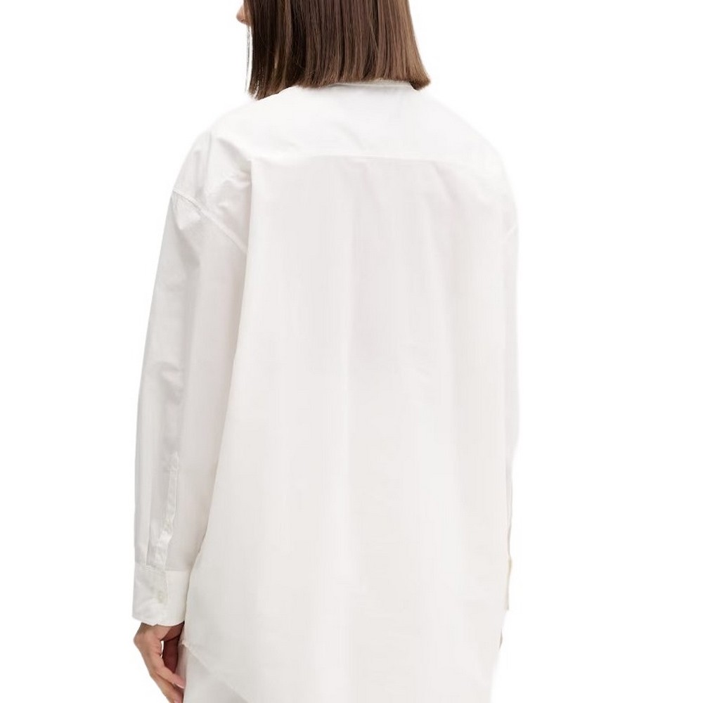 TOMMY JEANS OVS POPLIN SHIRT ΠΟΥΚΑΜΙΣΟ ΓΥΝΑΙΚΕΙΟ ECRU