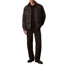 CALVIN KLEIN JEANS PRINTED PLAID PUFFER JKT ΜΠΟΥΦΑΝ ΑΝΔΡΙΚΟ BLACK/GREY
