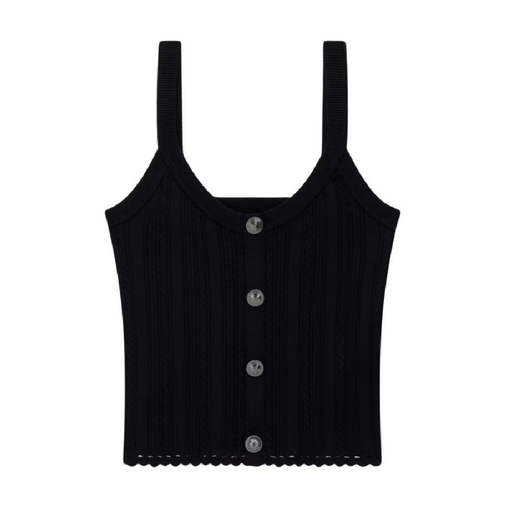 GUESS CARMEN TANK TOP SWTR ΤΟΠ ΜΠΛΟΥΖΑ ΓΥΝΑΙΚΕΙΑ BLACK
