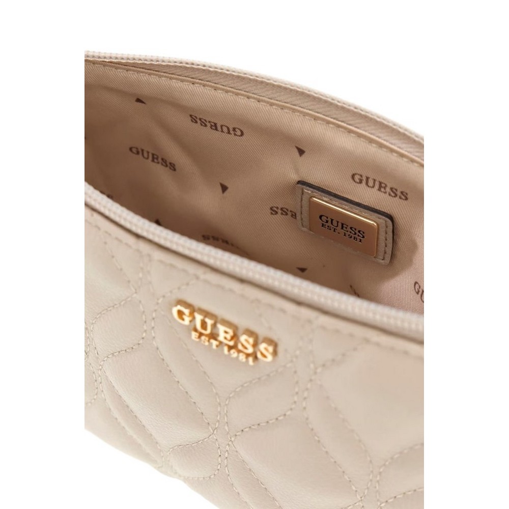 GUESS MAXINE SLG WRISTLET POUCH ΤΣΑΝΤΑ ΓΥΝΑΙΚΕΙΑ TAUPE
