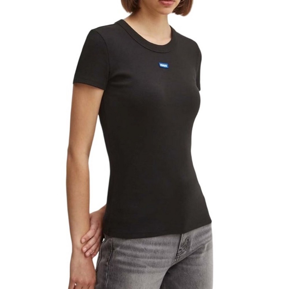 HUGO BOSS JERSEY EASEY TEE B T-SHIRT ΜΠΛΟΥΖΑ ΓΥΝΑΙΚΕΙΑ BLACK