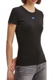 HUGO BOSS JERSEY EASEY TEE B T-SHIRT ΜΠΛΟΥΖΑ ΓΥΝΑΙΚΕΙΑ BLACK