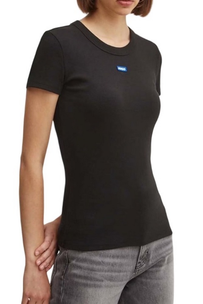 HUGO BOSS JERSEY EASEY TEE B T-SHIRT ΜΠΛΟΥΖΑ ΓΥΝΑΙΚΕΙΑ BLACK