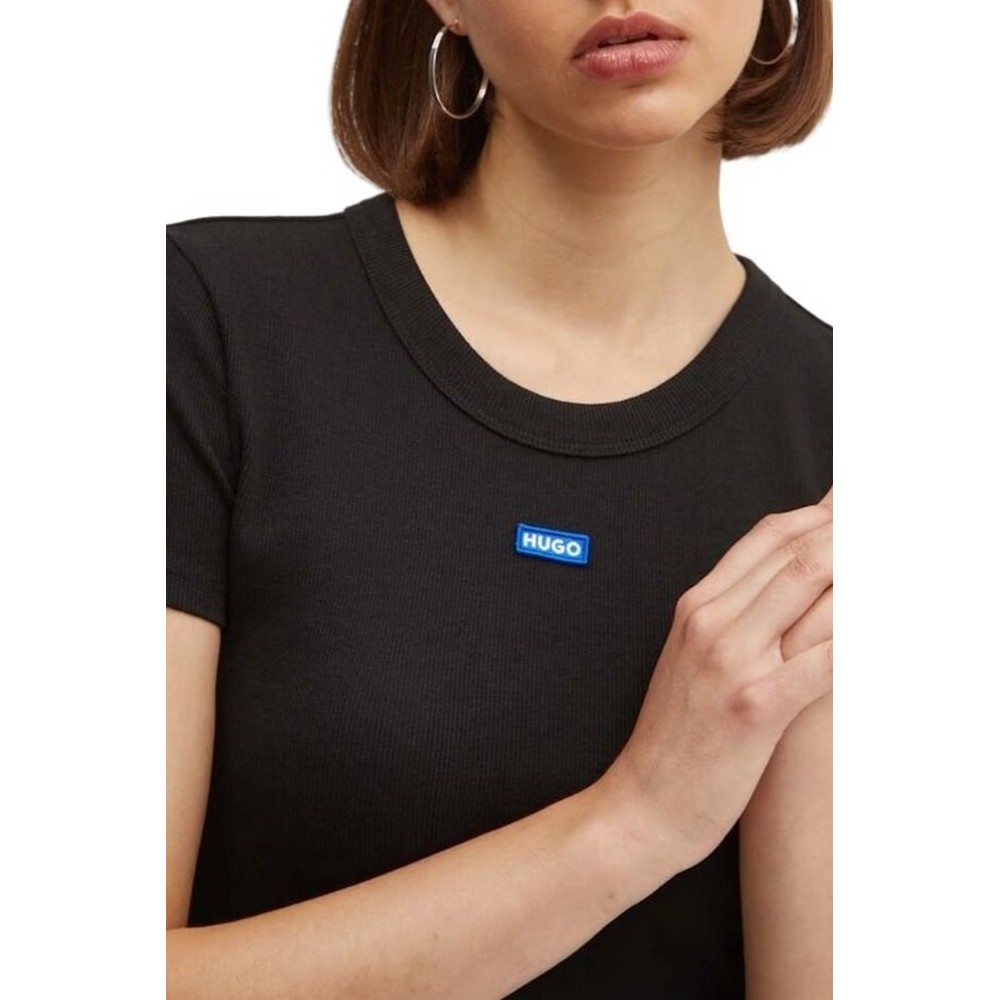 HUGO BOSS JERSEY EASEY TEE B T-SHIRT ΜΠΛΟΥΖΑ ΓΥΝΑΙΚΕΙΑ BLACK