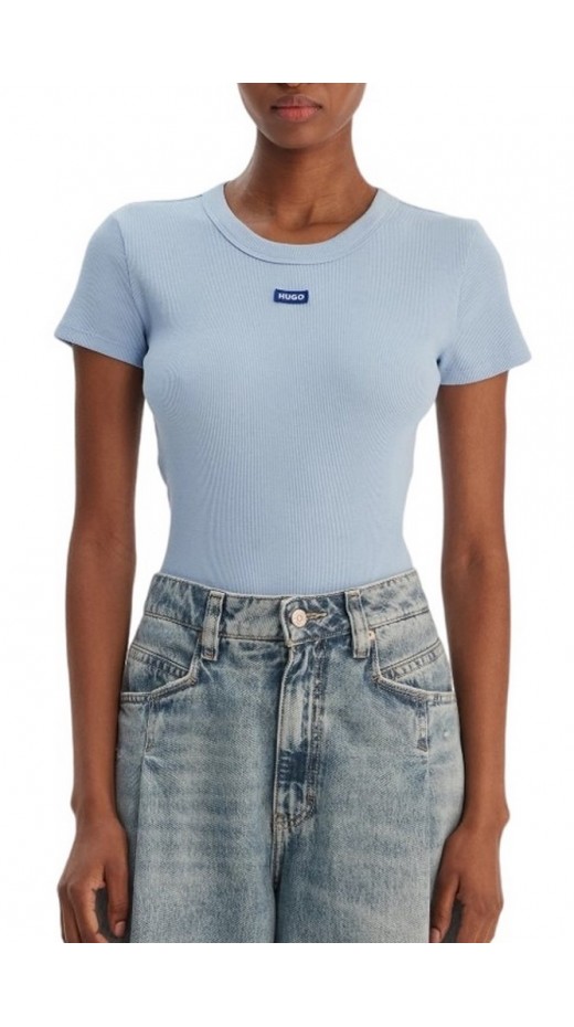 HUGO BOSS JERSEY EASEY TEE B T-SHIRT ΜΠΛΟΥΖΑ ΓΥΝΑΙΚΕΙΑ CIEL
