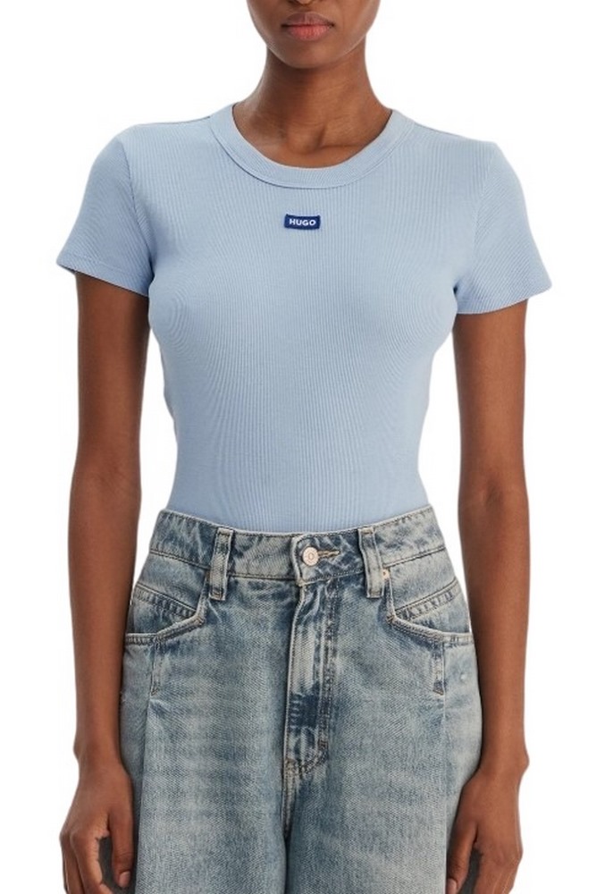 HUGO BOSS JERSEY EASEY TEE B T-SHIRT ΜΠΛΟΥΖΑ ΓΥΝΑΙΚΕΙΑ CIEL