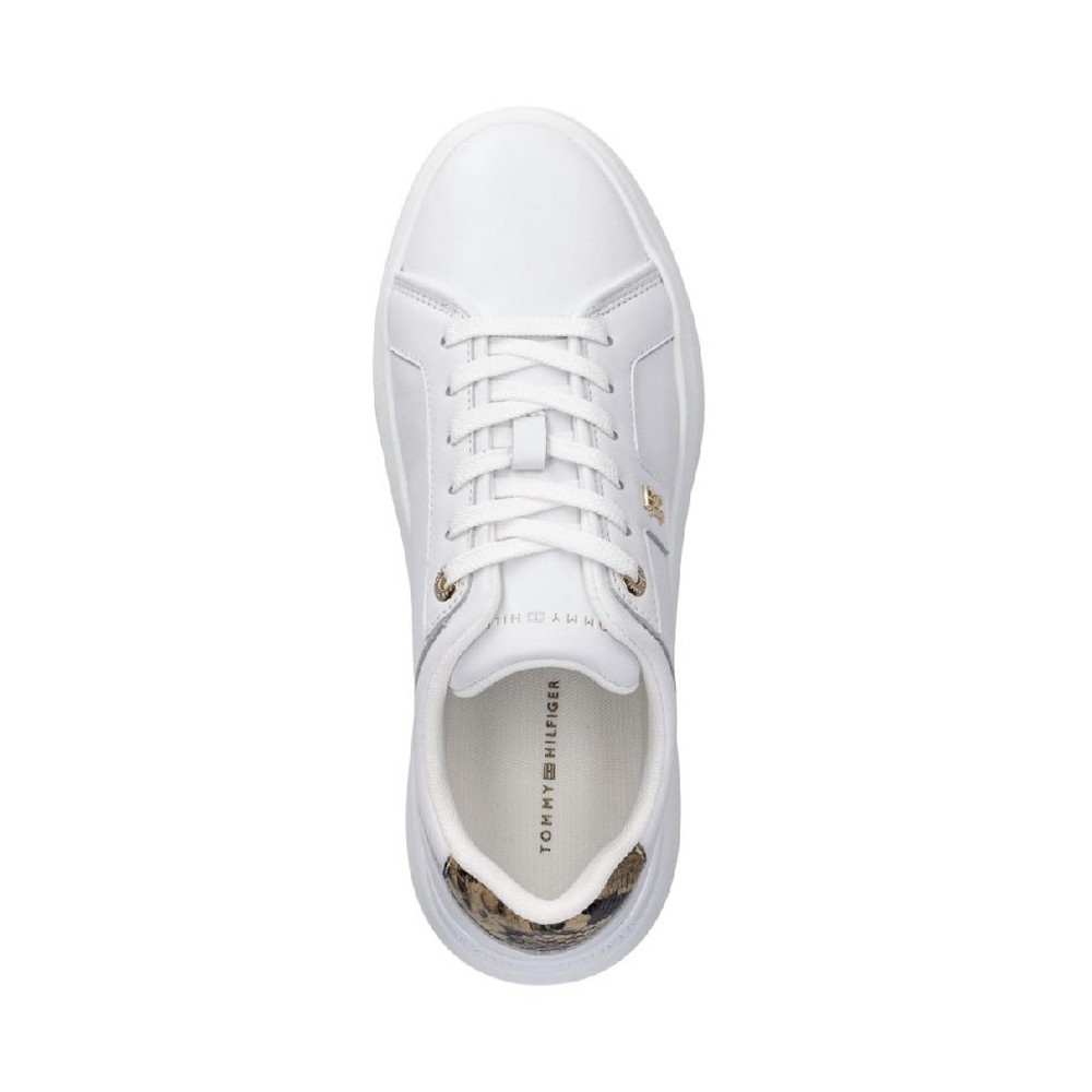 TOMMY HILFIGER CHIC PLATFORM SNAKE ΠΑΠΟΥΤΣΙ ΓΥΝΑΙΚΕΙΟ WHITE