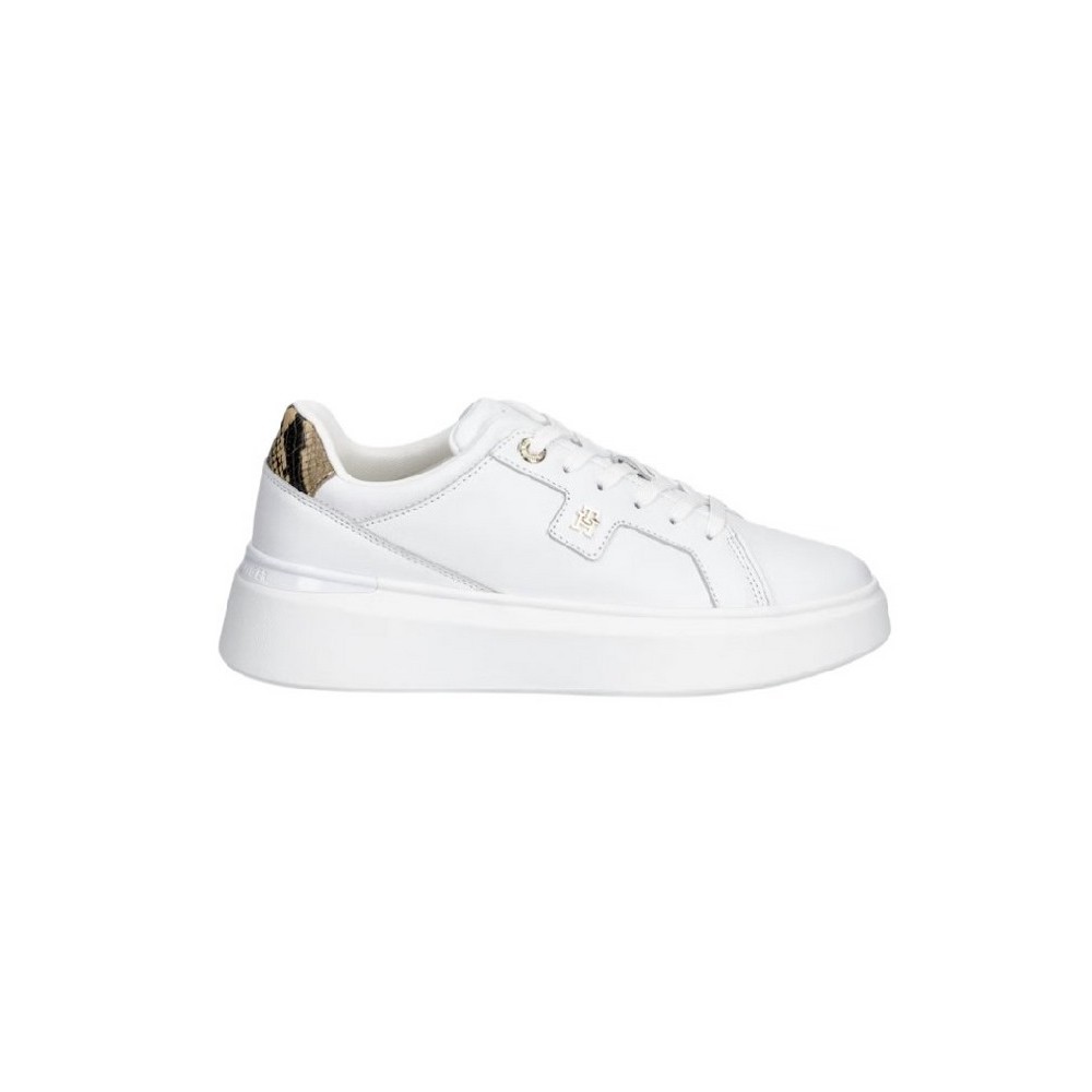 TOMMY HILFIGER CHIC PLATFORM SNAKE ΠΑΠΟΥΤΣΙ ΓΥΝΑΙΚΕΙΟ WHITE