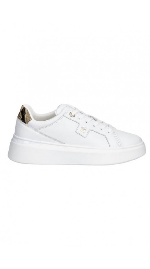 TOMMY HILFIGER CHIC PLATFORM SNAKE ΠΑΠΟΥΤΣΙ ΓΥΝΑΙΚΕΙΟ WHITE