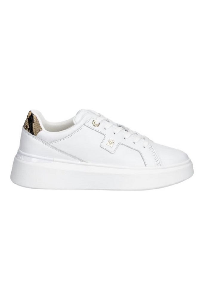 TOMMY HILFIGER CHIC PLATFORM SNAKE ΠΑΠΟΥΤΣΙ ΓΥΝΑΙΚΕΙΟ WHITE
