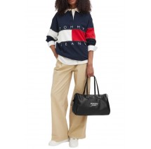 TOMMY JEANS BOLD SCRIPT TOTE ΤΣΑΝΤΑ ΓΥΝΑΙΚΕΙΑ BLACK