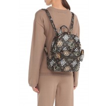 GUESS HOUSE PARTY LARGE BACKPACK ΤΣΑΝΤΑ ΓΥΝΑΙΚΕΙΑ BROWN