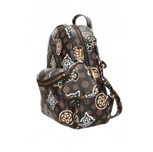 GUESS HOUSE PARTY LARGE BACKPACK ΤΣΑΝΤΑ ΓΥΝΑΙΚΕΙΑ BROWN