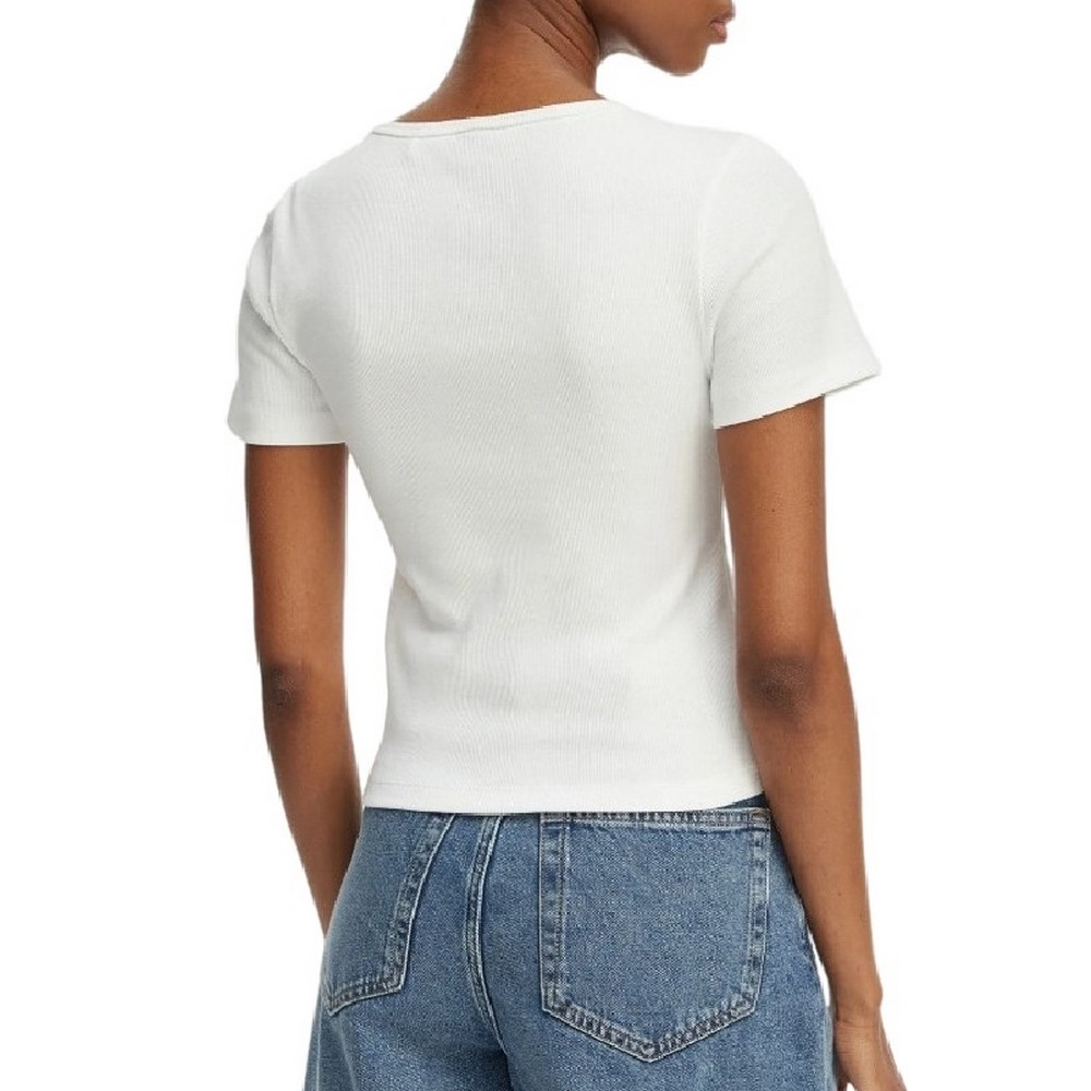 HUGO BOSS JERSEY T-SHIRT DIHEART B ΤΟΠ ΓΥΝΑΙΚΕΙΟ WHITE