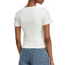 HUGO BOSS JERSEY T-SHIRT DIHEART B ΤΟΠ ΓΥΝΑΙΚΕΙΟ WHITE