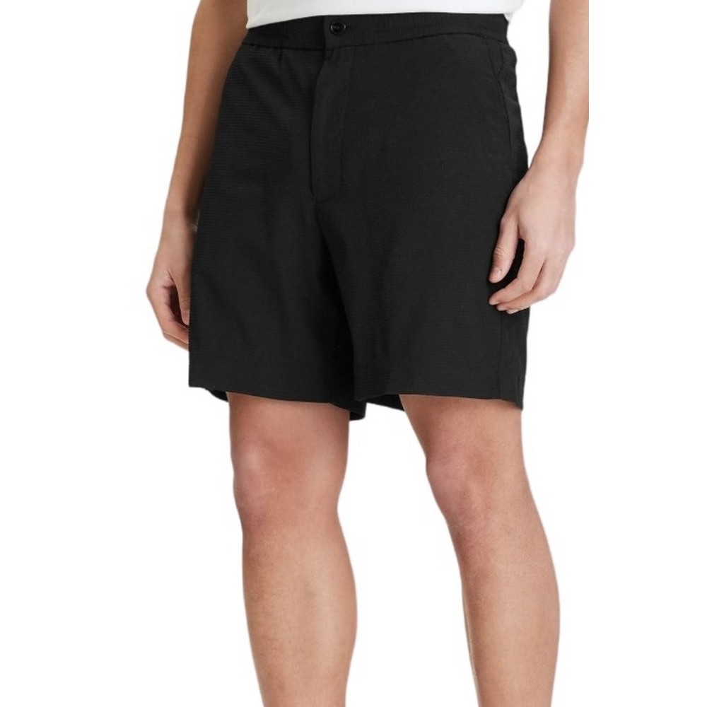 CALVIN KLEIN STRAIGHT SEERSUCKER ELASTIC 7" ΒΕΡΜΟΥΔΑ ΑΝΔΡΙΚΗ BLACK