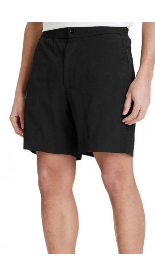 CALVIN KLEIN STRAIGHT SEERSUCKER ELASTIC 7" ΒΕΡΜΟΥΔΑ ΑΝΔΡΙΚΗ BLACK