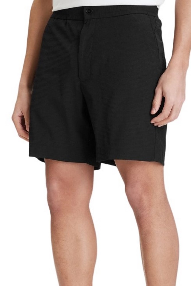 CALVIN KLEIN STRAIGHT SEERSUCKER ELASTIC 7" ΒΕΡΜΟΥΔΑ ΑΝΔΡΙΚΗ BLACK