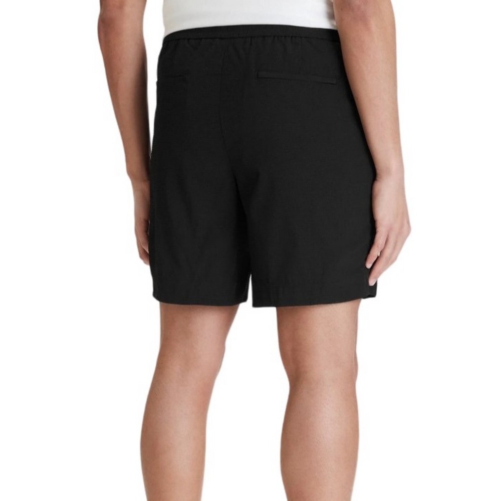 CALVIN KLEIN STRAIGHT SEERSUCKER ELASTIC 7" ΒΕΡΜΟΥΔΑ ΑΝΔΡΙΚΗ BLACK
