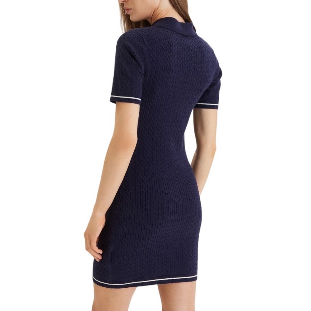 CALVIN KLEIN JEANS MICROCABLE MINI DRESS ΦΟΡΕΜΑ ΓΥΝΑΙΚΕΙΟ DARK BLUE