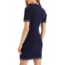 CALVIN KLEIN JEANS MICROCABLE MINI DRESS ΦΟΡΕΜΑ ΓΥΝΑΙΚΕΙΟ DARK BLUE