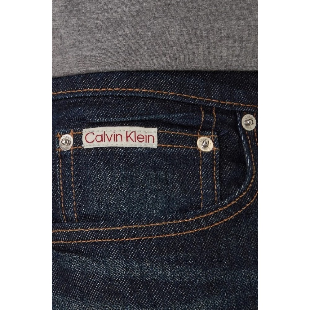 CALVIN KLEIN JEANS SLIM TAPER SAPPHIRE TANGO JEAN ΤΖΙΝ ΠΑΝΤΕΛΟΝΙ ΑΝΔΡΙΚΟ DENIM DARK