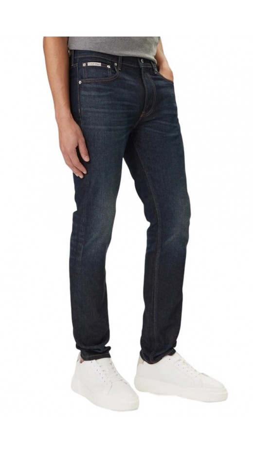CALVIN KLEIN JEANS SLIM TAPER SAPPHIRE TANGO JEAN ΤΖΙΝ ΠΑΝΤΕΛΟΝΙ ΑΝΔΡΙΚΟ DENIM DARK