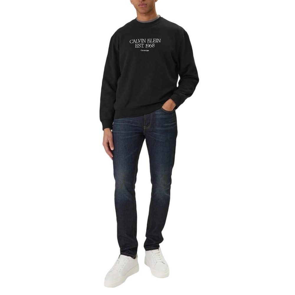 CALVIN KLEIN JEANS SLIM TAPER SAPPHIRE TANGO JEAN ΤΖΙΝ ΠΑΝΤΕΛΟΝΙ ΑΝΔΡΙΚΟ DENIM DARK