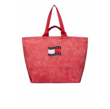 TOMMY JEANS WAVE FLAG MED TOTE ΤΣΑΝΤΑ ΓΥΝΑΙΚΕΙΑ RED
