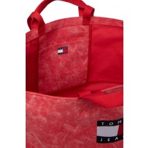 TOMMY JEANS WAVE FLAG MED TOTE ΤΣΑΝΤΑ ΓΥΝΑΙΚΕΙΑ RED