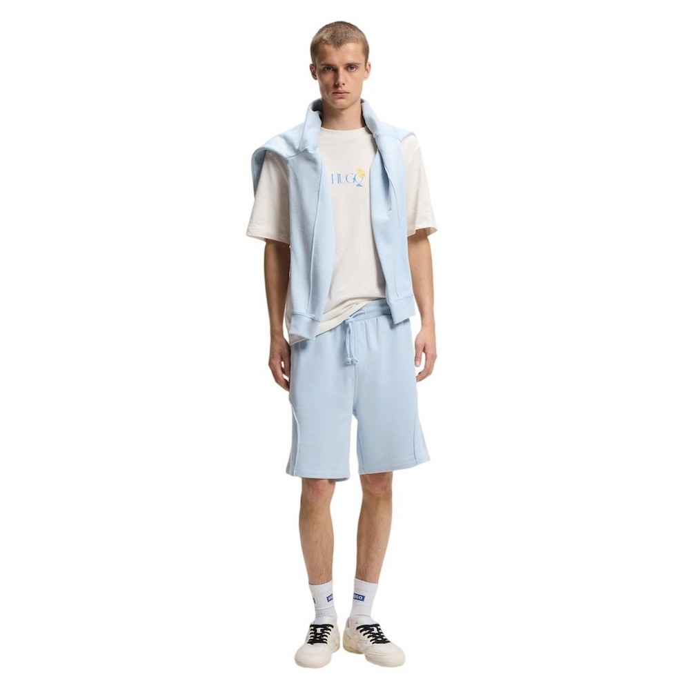 HUGO BOSS JERSEY NULAXO T-SHIRT ΜΠΛΟΥΖΑ ΑΝΔΡΙΚΗ OFF WHITE