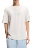 HUGO BOSS JERSEY NULAXO T-SHIRT ΜΠΛΟΥΖΑ ΑΝΔΡΙΚΗ OFF WHITE