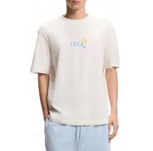 HUGO BOSS JERSEY NULAXO T-SHIRT ΜΠΛΟΥΖΑ ΑΝΔΡΙΚΗ OFF WHITE