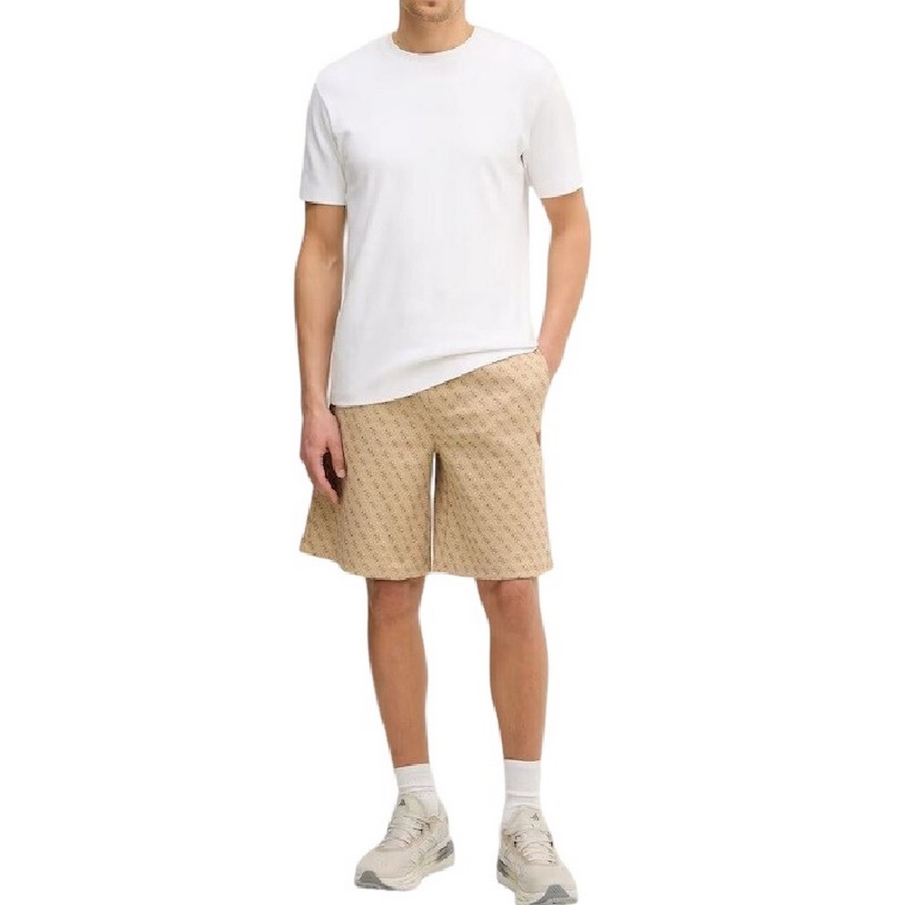 GUESS NEW KORBIN SHORT ΒΕΡΜΟΥΔΑ ΑΝΔΡΙΚΗ BEIGE