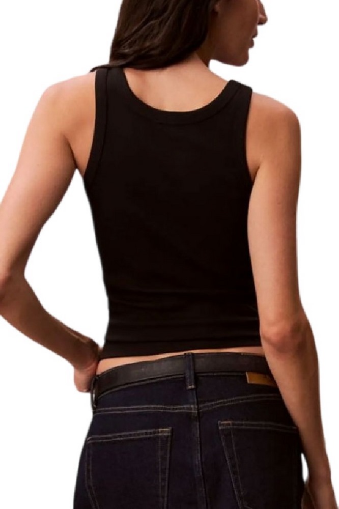 CALVIN KLEIN JEANS CONTOUR 2X2 RIB GRAPHIC TANK ΤΟΠ ΓΥΝΑΙΚΕΙΟ BLACK