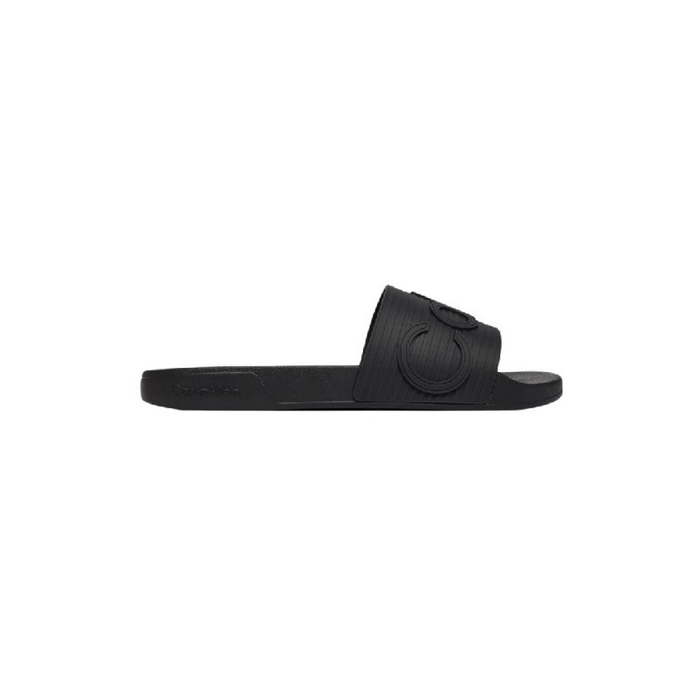 CLAVIN KLEIN ESS SLIDE TEXTURE ΠΑΝΤΟΦΛΑ ΑΝΔΡΙΚΗ BLACK/BLACK