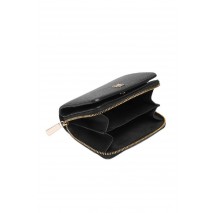 TOMMY HILFIGER ICON MED ZA W/FLAP ΠΟΡΤΟΦΟΛΙ ΓΥΝΑΙΚΕΙΟ BLACK