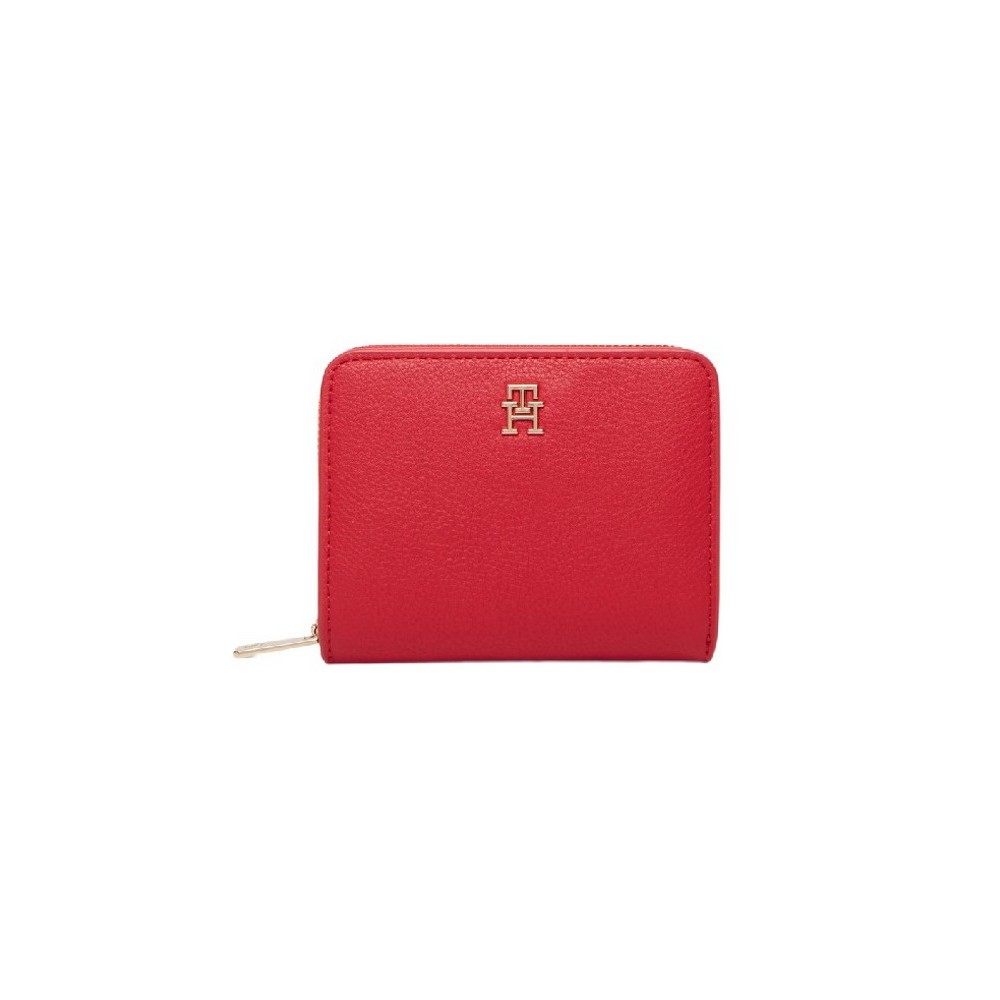 TOMMY HILFIGER ICON MED ZA W/FLAP ΠΟΡΤΟΦΟΛΙ ΓΥΝΑΙΚΕΙΟ RED