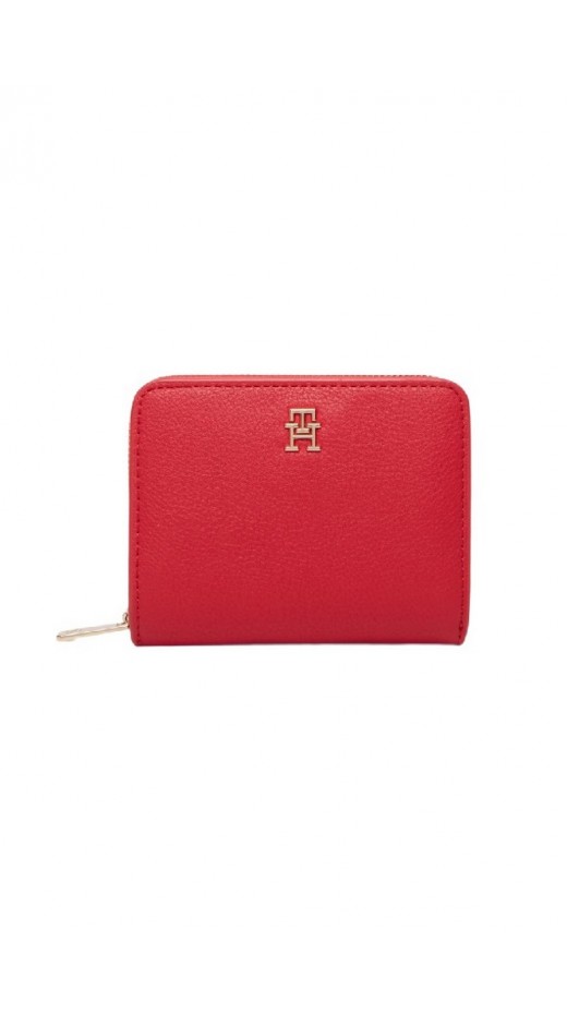 TOMMY HILFIGER ICON MED ZA W/FLAP ΠΟΡΤΟΦΟΛΙ ΓΥΝΑΙΚΕΙΟ RED