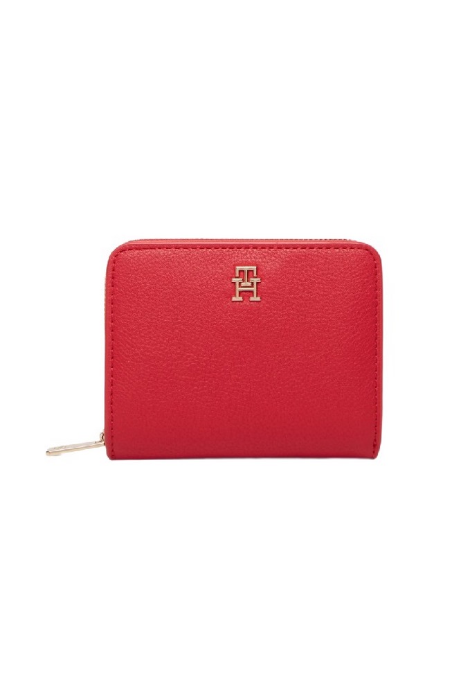 TOMMY HILFIGER ICON MED ZA W/FLAP ΠΟΡΤΟΦΟΛΙ ΓΥΝΑΙΚΕΙΟ RED