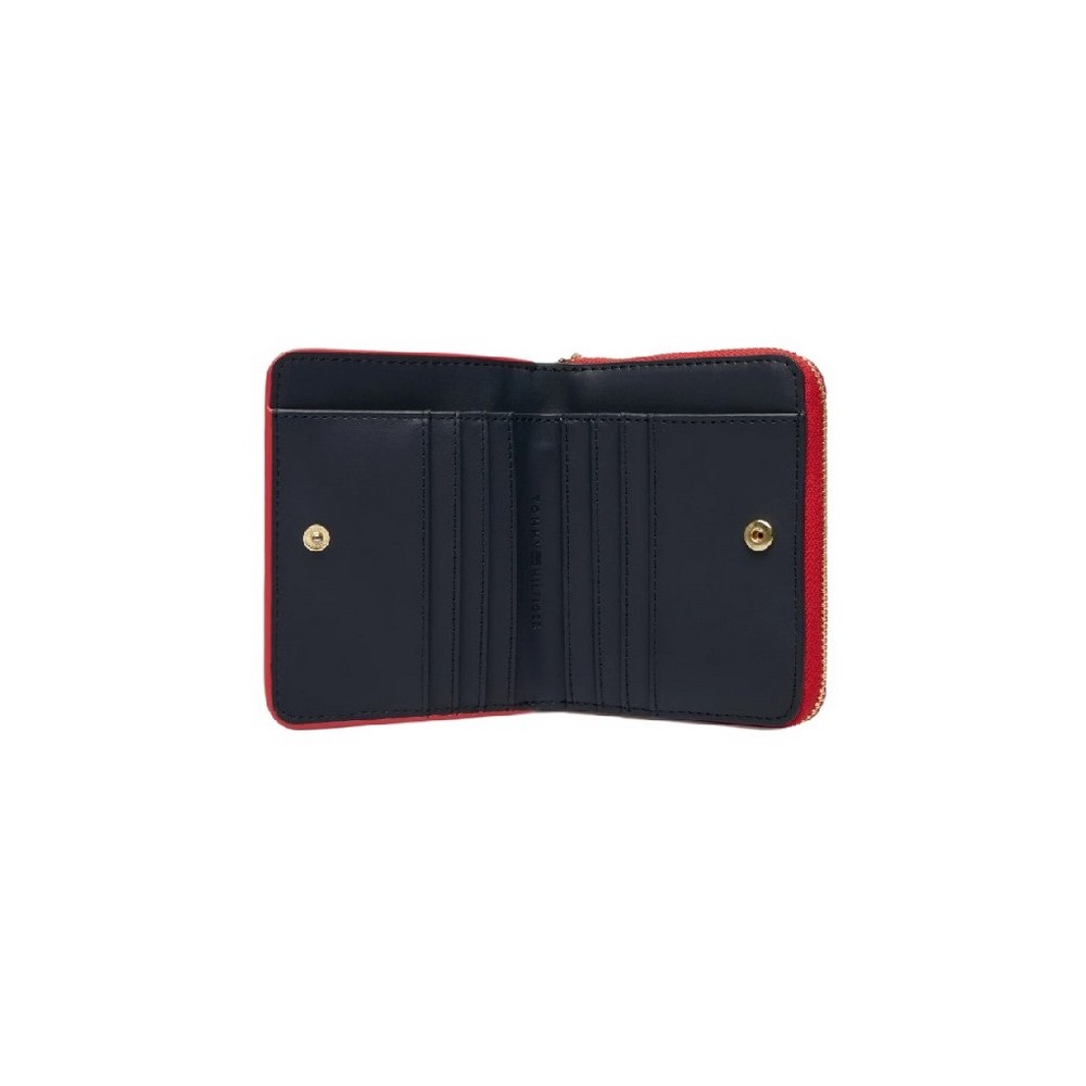 TOMMY HILFIGER ICON MED ZA W/FLAP ΠΟΡΤΟΦΟΛΙ ΓΥΝΑΙΚΕΙΟ RED