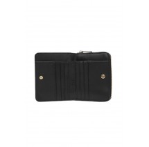 TOMMY HILFIGER ICON MED ZA W/FLAP ΠΟΡΤΟΦΟΛΙ ΓΥΝΑΙΚΕΙΟ BLACK