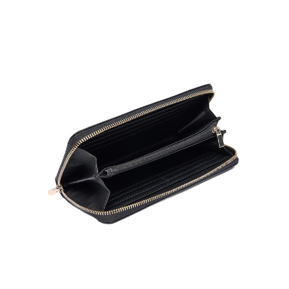 GUESS LAUREL II SLG LARGE ZIP AROUND ΠΟΡΤΟΦΟΛΙ ΓΥΝΑΙΚΕΙΟ BLACK