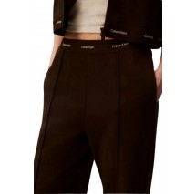 CALVIN KLEIN JEANS TERRY LOGO WAISTBAND TRACK PANT ΠΑΝΤΕΛΟΝΙ ΓΥΝΑΙΚΕΙΟ COFFEE