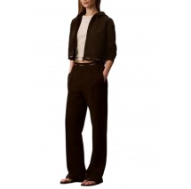 CALVIN KLEIN JEANS TERRY LOGO WAISTBAND TRACK PANT ΠΑΝΤΕΛΟΝΙ ΓΥΝΑΙΚΕΙΟ COFFEE