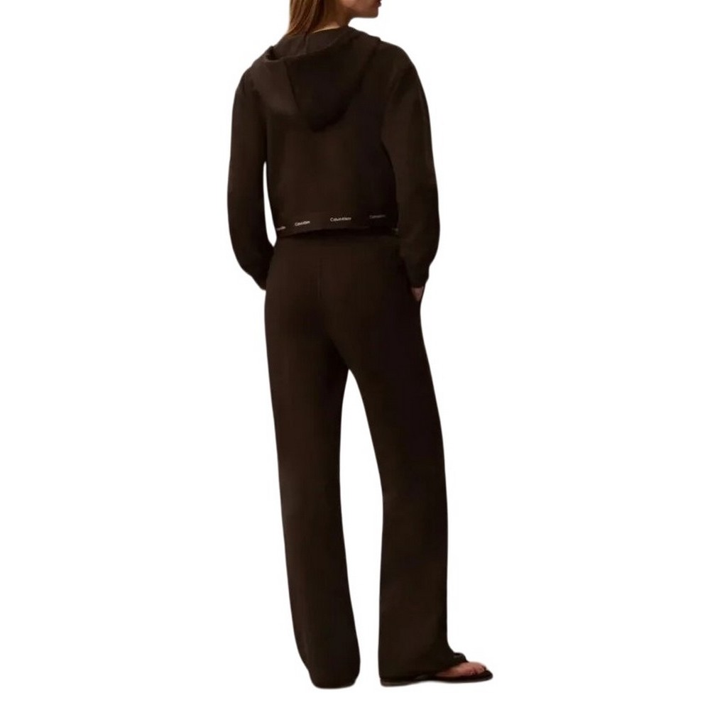 CALVIN KLEIN JEANS TERRY LOGO WAISTBAND TRACK PANT ΠΑΝΤΕΛΟΝΙ ΓΥΝΑΙΚΕΙΟ COFFEE