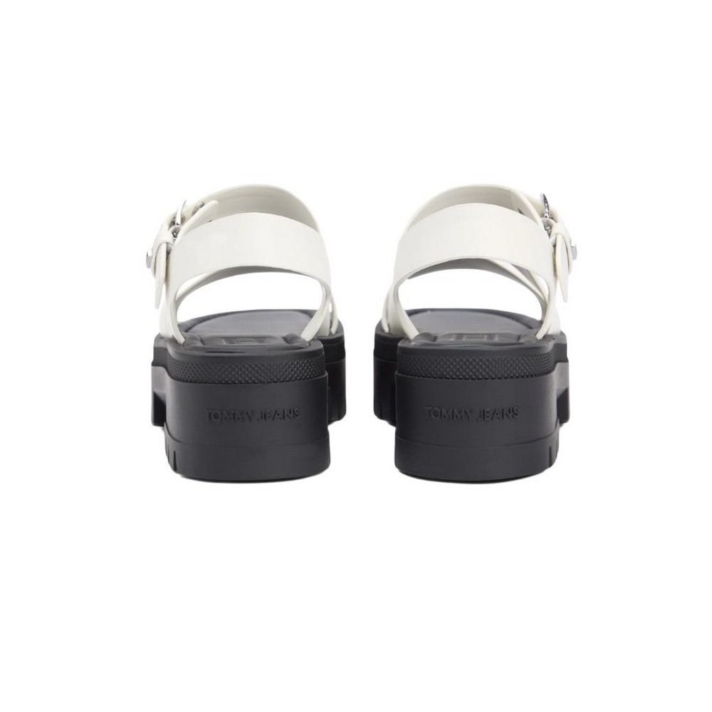 TOMMY JEANS STRAPS LEATHER MAX SANDAL ΠΕΔΙΛΟ ΓΥΝΑΙΚΕΙΟ IVORY