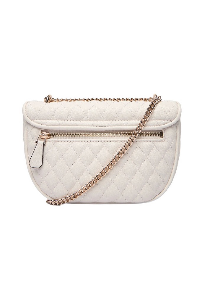 GUESS ATABEY CONVERTIBLE XBODY FLAP ΤΣΑΝΤΑ ΓΥΝΑΙΚΕΙΑ OFF WHITE